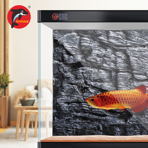 保拿仕鱼缸背景板岩石泡沫3d立体鱼缸造景布景图纸水族箱爬虫装饰