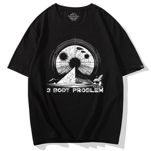三体T恤短袖男女夏季The three body problem t-shirt 大刘衣服