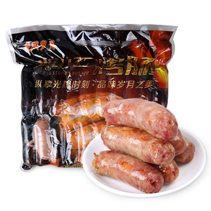 光辉岁月 地道肠火山石烤肠 20根*60克*10包 纯肉肠黑椒原味