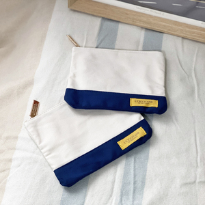 hb1043 欧舒丹 专柜赠品 纯棉加厚拼色帆布 洗漱化妆包收纳小袋子