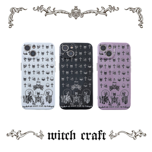 【WItch Craft】原创设计十字架哥特风暗黑系苹果手机壳全包tpu