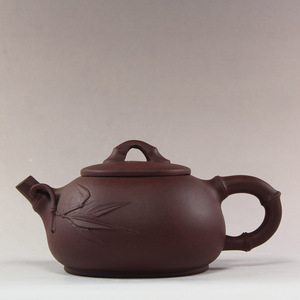 紫砂壶宜兴正品全手工茶壶名家包真王兆春制竹叶竹节竹段石瓢壶
