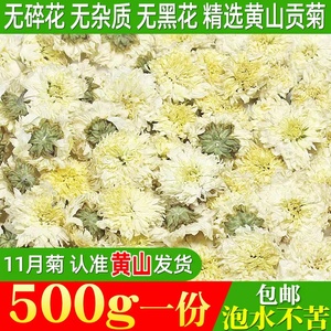 菊花茶500g安徽黄山贡菊特杭级白菊花干花胎菊黄山白菊花茶散装