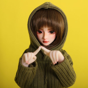 【六屋娃衣】大1/3三分女 毛衣连衣裙 bjd dd 软体手办娃娃服装