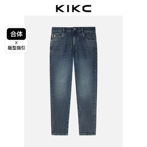 kikc商场同款2024夏季新款牛仔裤休闲百搭日常男士直筒长裤