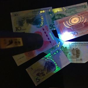 韩国led 365nm紫外线手电筒 uv滤光黑镜紫光灯验钞照珠宝琥珀蜜蜡