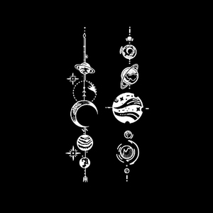 日月星辰系列 草本果汁纹身贴防水持久ins风半永久贴纸高级感女