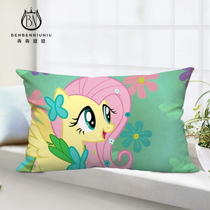 彩虹小马宝莉紫悦柔柔周边抱枕定制长方形含芯床头靠垫背枕头礼物