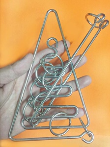 九曲环高难度f解i环 多款可选 学c校学生挑战智商智力九连环系列