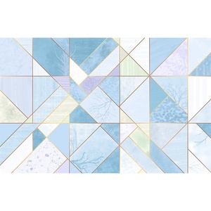 k定制色画绿壁拼色o几何格子图案壁纸客厅卧室简约现代电视背景墙