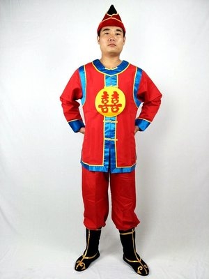 轿夫服装中式婚庆花轿子演出服装花轿中式八抬服装抬花轿轿夫衣服