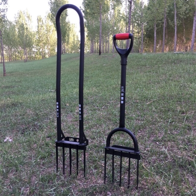 小型耕地机翻地机家用除草松土机器犁地翻地犁手动农田草耙工具