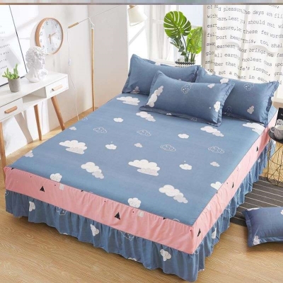 两边床罩无尾床裙好用的单件通用家用好看的床套被罩床面床单冬