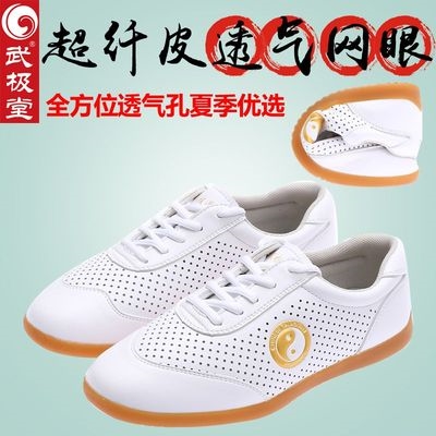太级女鞋夏季太极鞋练功鞋透气网眼晨练太极拳鞋子牛筋底男女超纤