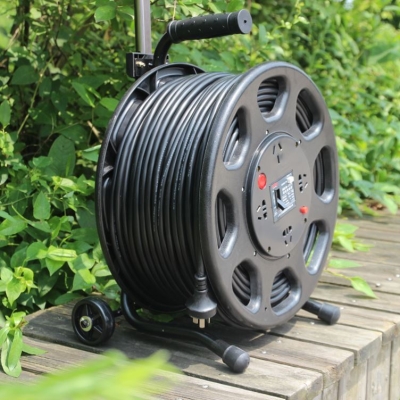 5/10/15米便携式移动迷你电缆盘充电卷线盘绕线盘插座接线袖珍盘