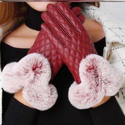 加绒全包手套女装冬 保暖老人冬天骑行冬季骑电动车防寒防风户外