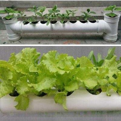 创意幼儿园管子圆柱pvc花架 管道式塑料管排水管阳台种菜种花装饰