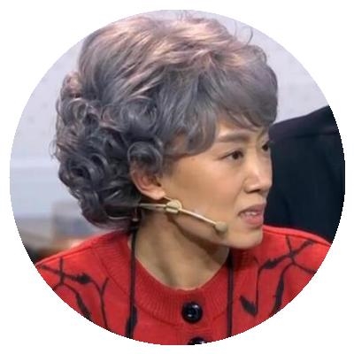 高档大妈白头发假发女短送妈妈发烫发银灰色自然款短卷发高档花白