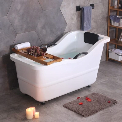 日式深泡小浴缸坐式老式方便多功能加大泡泡浴家用小户型卫生间