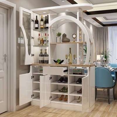 橱窗省空间展厅隔断架新款隔离柜镂空进门客厅隔断柜双面大容量.