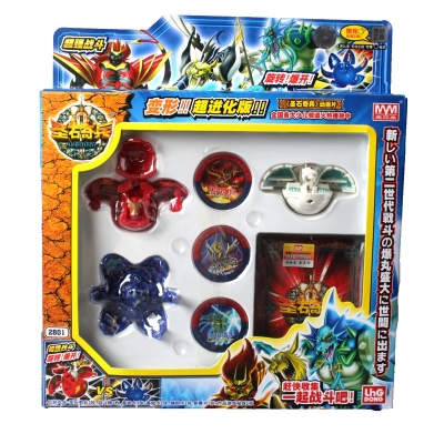 海若有因 爆丸小子2代圣石奇兵爆丸 剑齿雷虎 单个装 正版玩具