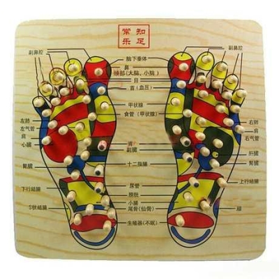 脚部工具按摩手动穴位足底按摩板踏板轮式脚底足底弹簧揉捏滚珠健