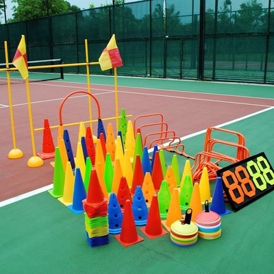 工具步法标志桶健身球场道具绕桩标志篮球步体能训练障碍物