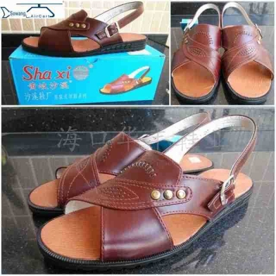 实惠的黄岐沙溪凉鞋男士皮凉鞋 夏季男款沙滩鞋 中老年长辈经典款