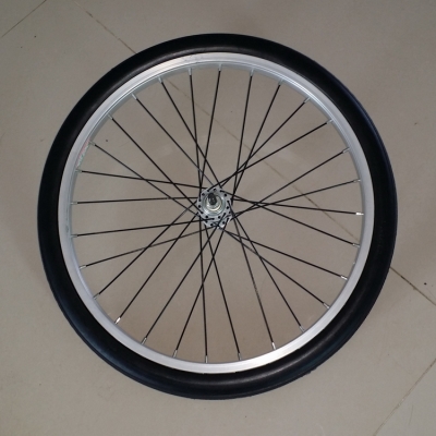 免充气自行车前轮