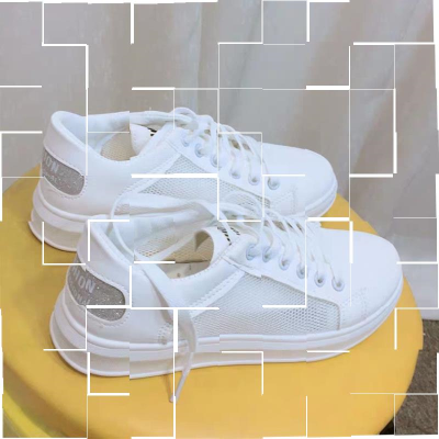 哈哈人鞋子女小白女鞋2020夏季新款百搭白鞋透气网面休闲学生薄.