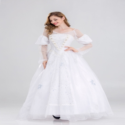 000人付款天猫爱丽丝梦游仙境2白皇后cosplay服装公主裙 影楼摄影服