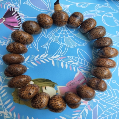 精选菩提星月金蝉子手串高密度干磨金蟾籽正月菩提子佛珠手链