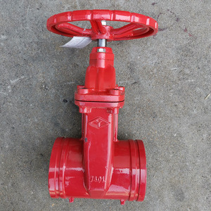 沟槽暗杆软密封法兰闸阀卡箍闸阀z45x-16q dn50 80远大阀门尧字牌