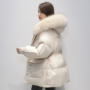 羽绒服女2021冬季韩版白鸭绒宽松加厚短款收腰显瘦保暖外套批发
