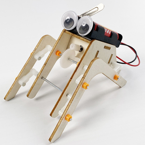 小学生科技小发明仿生八足蜘蛛机器人科学小制作手工DIY电动爬虫