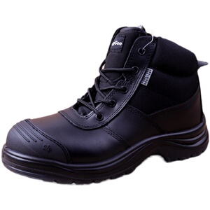 德士马工艺劳保鞋头层牛皮侧拉链外贸安全鞋防静电减震工作防护鞋