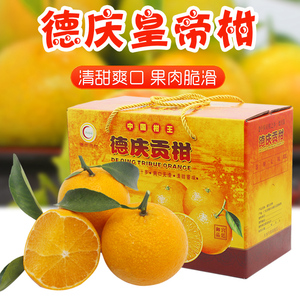 正宗德庆皇帝柑贡柑新鲜应季整箱现摘黄帝柑5/10斤大果礼盒橘桔子