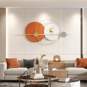 电视沙发背景墙客厅墙面装饰挂件高级感铁艺轻奢立体墙上壁挂墙饰