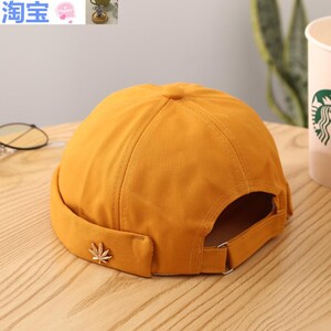 佳慧同款帽子地主帽薄款瓜皮帽女无帽檐流氓帽嘻哈雅痞水手帽网红
