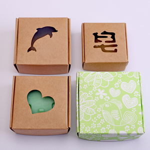 创意牛皮纸手工皂包装盒礼物盒卡通香皂蜡烛香薰定制飞机纸盒礼盒