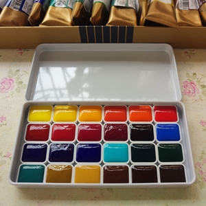 mijello美捷乐单一色素24色水彩颜料分装纯植物颜料美捷乐分装