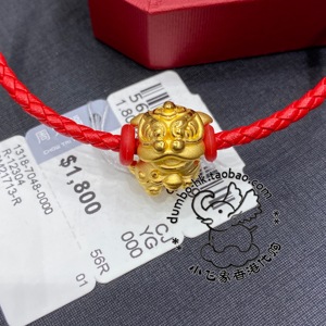 限时特价 周大福 百宝阁 故宫系列 足金 醒狮 路路通 转运珠 礼物