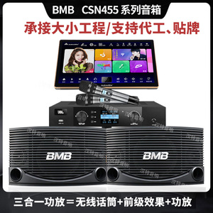 BMB CSN455专业10寸卡包音箱家庭KTV点歌机音响套装会议进口喇叭