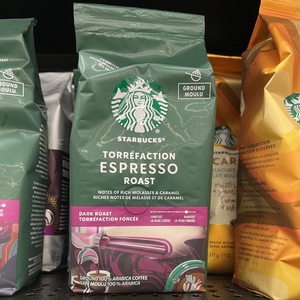 2袋包邮加拿大发货星巴克Starbucks意式浓缩咖啡粉ESPRESSO 340g