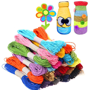 彩色纸绳编织手工制作幼儿园儿童diy纸绳线纸绳画美术材料包24色