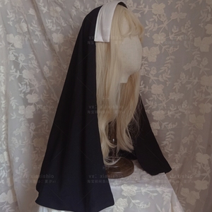 贝弗利河畔 原创lolita配饰头饰修女帽头巾发箍手作