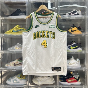 【堂堂】nike nba 休斯敦火箭 复古版  杰伦格林 sw 球迷版球衣