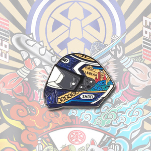 shoei招财猫2代x14全盔胸针摩托机车徽章93马奎斯motogp送人礼品
