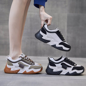 春季品牌奥伦女鞋韩版老爹鞋新款透气运动鞋潮学生厚底休闲鞋