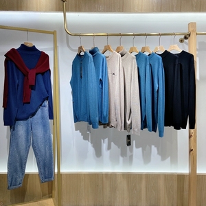 专柜品牌香港2021秋冬九鹿王jlw高端羊绒纯色毛衣中高领